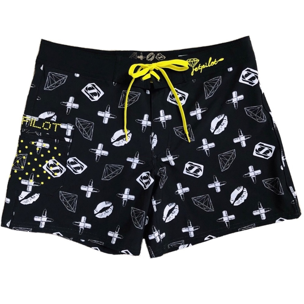 Jetpilot Runway board shorts swim coverup size 7